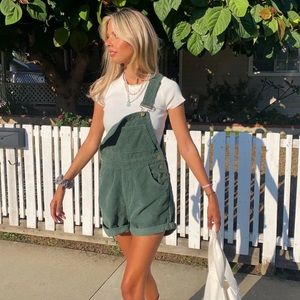 NWT Princess Polly Kacey overall khaki Green